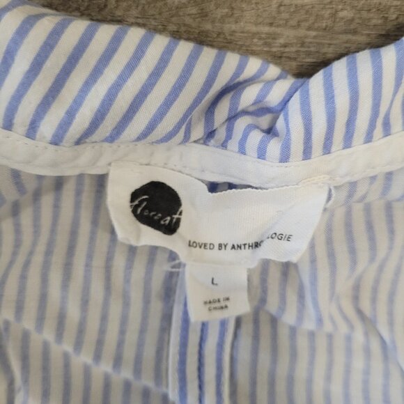 FLOREAT | Anthropologie Beverly Striped Sleep Top | Sz. L - Picture 7 of 9